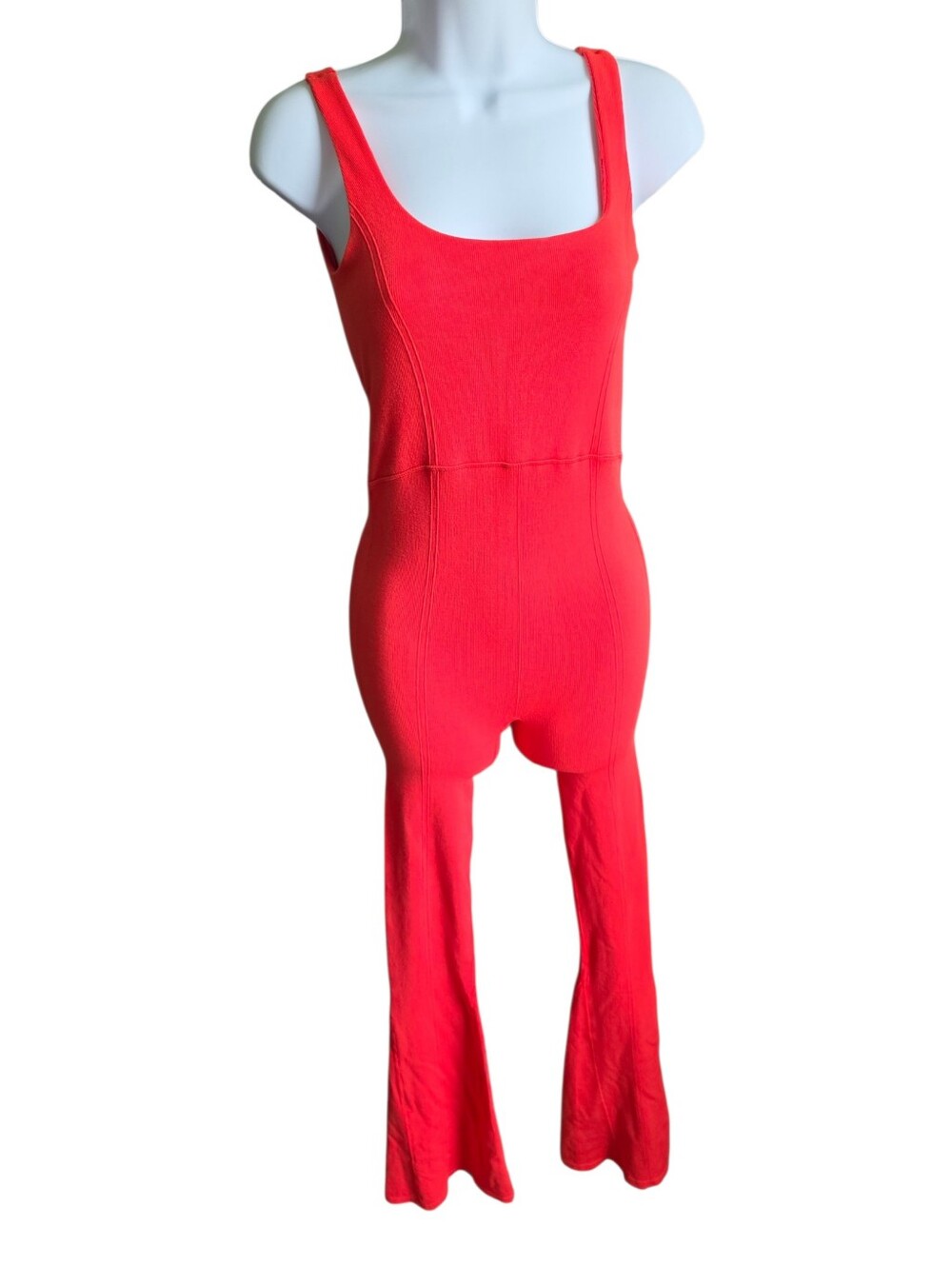 FP Movement Rich Soul Flared Jumpsuit Bittersweet Red Size XS/S